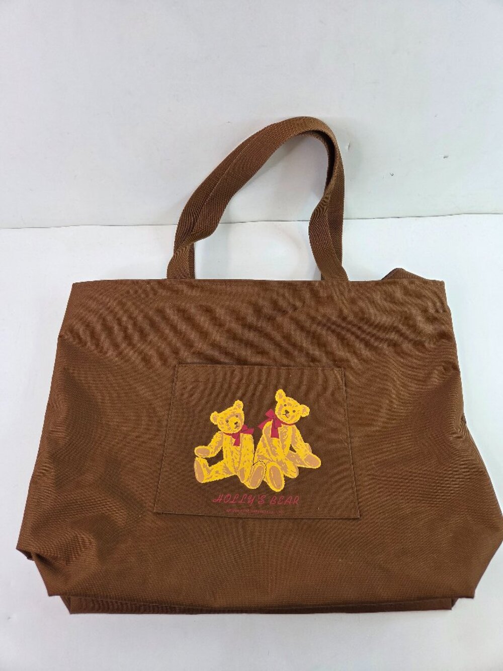 Holly's Bear Brown Tote Bag Purse 1997 Sanrio
